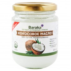 Baraka Масло кокосовое нерафинированное 200 мл