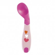 Chicco Ложка Baby`s First Spoon с 8 мес розовая
