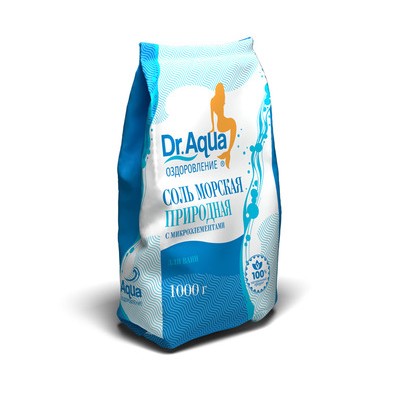 Dr.Aqua Соль морская д/ванн природная 1000 гр