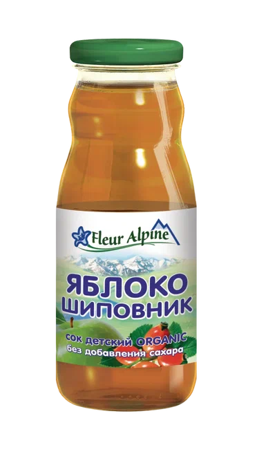 Fleur Alpine Сок Яблоко, шиповник с 8 мес 200 мл