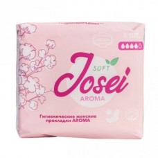 JOSEI AROMA Прокладки дневные гигиенические женские с ароматом сакуры 4 капли 240 мм 8 шт