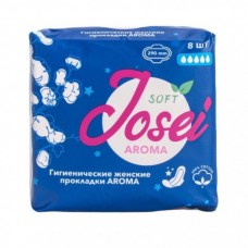 JOSEI AROMA Прокладки ночные гигиенические женские с ароматом сакуры 5 капель 290 мм 8 шт