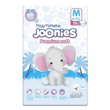 Joonies Premium Подгузники M 58 (6-11 кг) NEW
