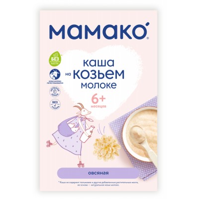 МАМАКО Каша "Овсяная" на козьем молоке с 6 мес 200 гр