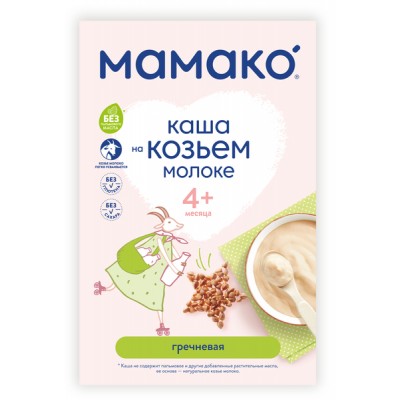 МАМАКО Каша "Гречневая" на козьем молоке с 4 мес 200 гр