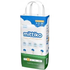 Mittiko Подгузники M (6-11 кг) 54 шт