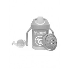Twistshake Поильник Mini Cup с 4 мес 230 мл, пастельный серый арт. 78272