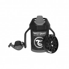 Twistshake Поильник Mini Cup с 4 мес 230 мл, черный супергерой арт. 78057