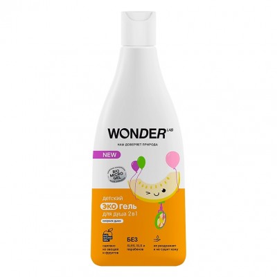 WONDER lab Экогель д/душа 2 в 1 Озорная дыня 0+ 550 мл