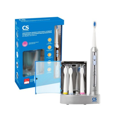 CS Medica Электрическая звуковая зубная щетка CS-233-UV  с зарядным устройством и ультрафиолетом